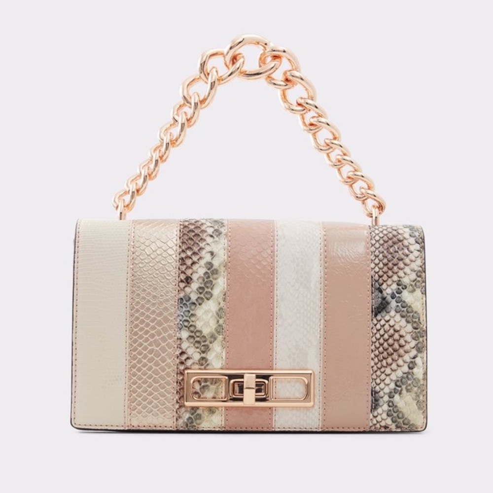 Aldo Qeelaa pink color block purse